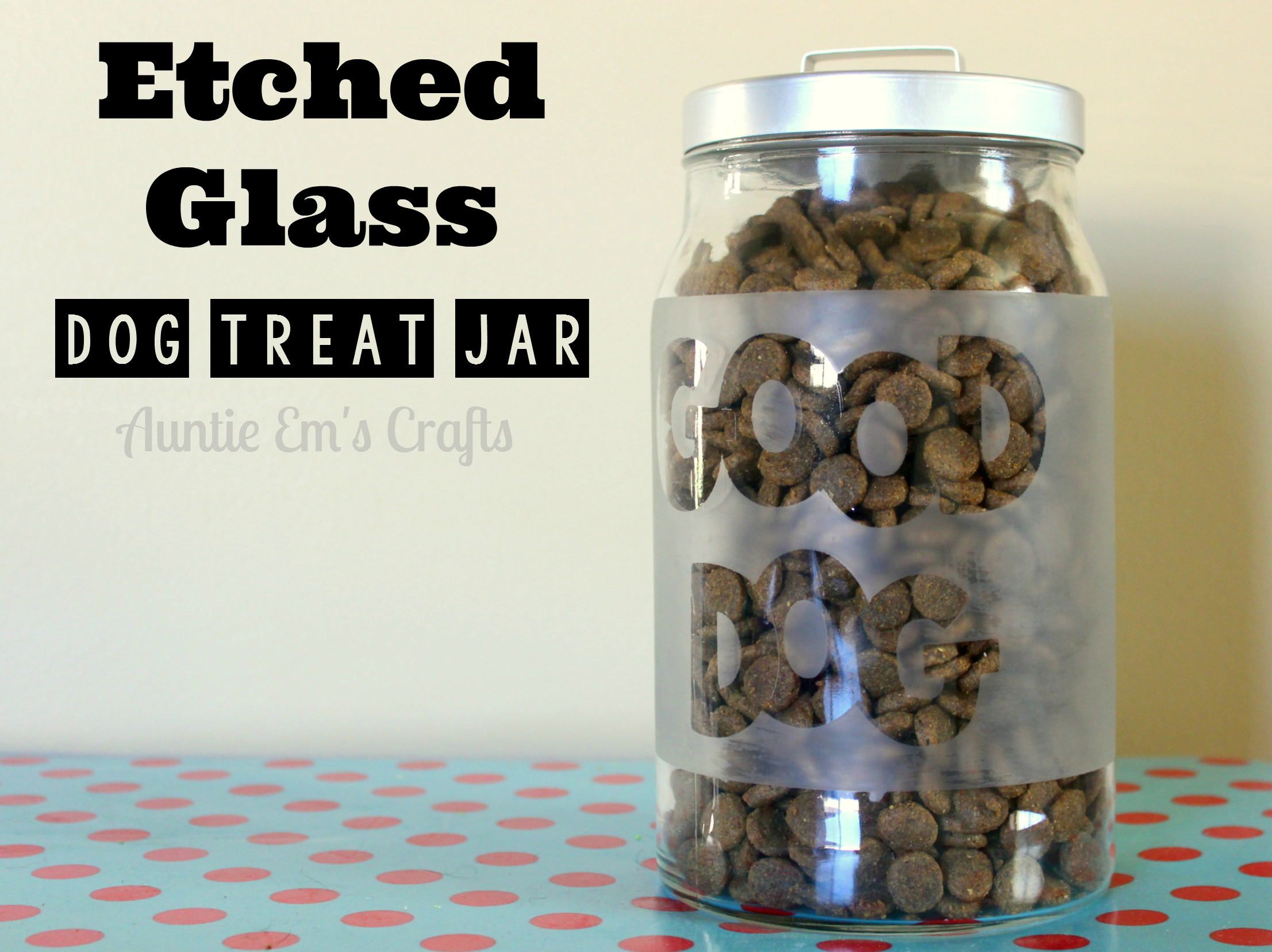 Faux Etched Glass Snack Jars - Positively Splendid {Crafts, Sewing